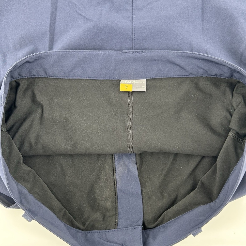 Eddie Bauer Adventurer Skort Womens 14 Navy Blue Hiking Performance Gorpcore - Picture 6 of 12